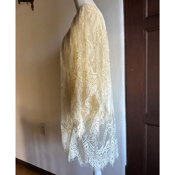 L*SPACE | Geneva Lace Swim Cover Up Boho Lace Tunic Bathing Suit Cover up Small - Picture 3 of 5